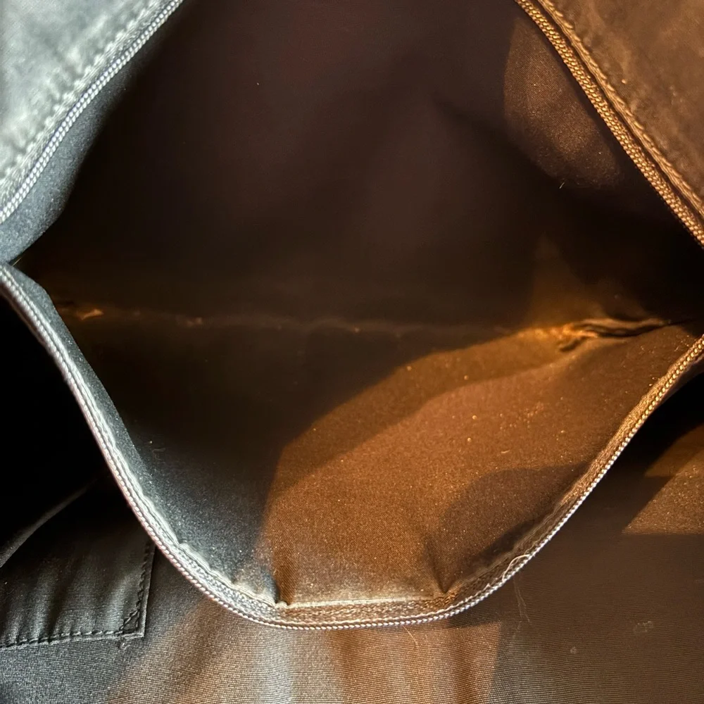 Authentic Gucci Abbey D-Ring GG Monogram Canvas and Leather Tote Bag - Green/blk - Picture 13 of 14